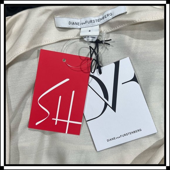 DIANE Von FURSTENBURG Silk Jersey Wrap Dress - Size 4 / NWT - Picture 5 of 9